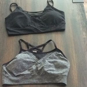 Lot of 2 sport bras